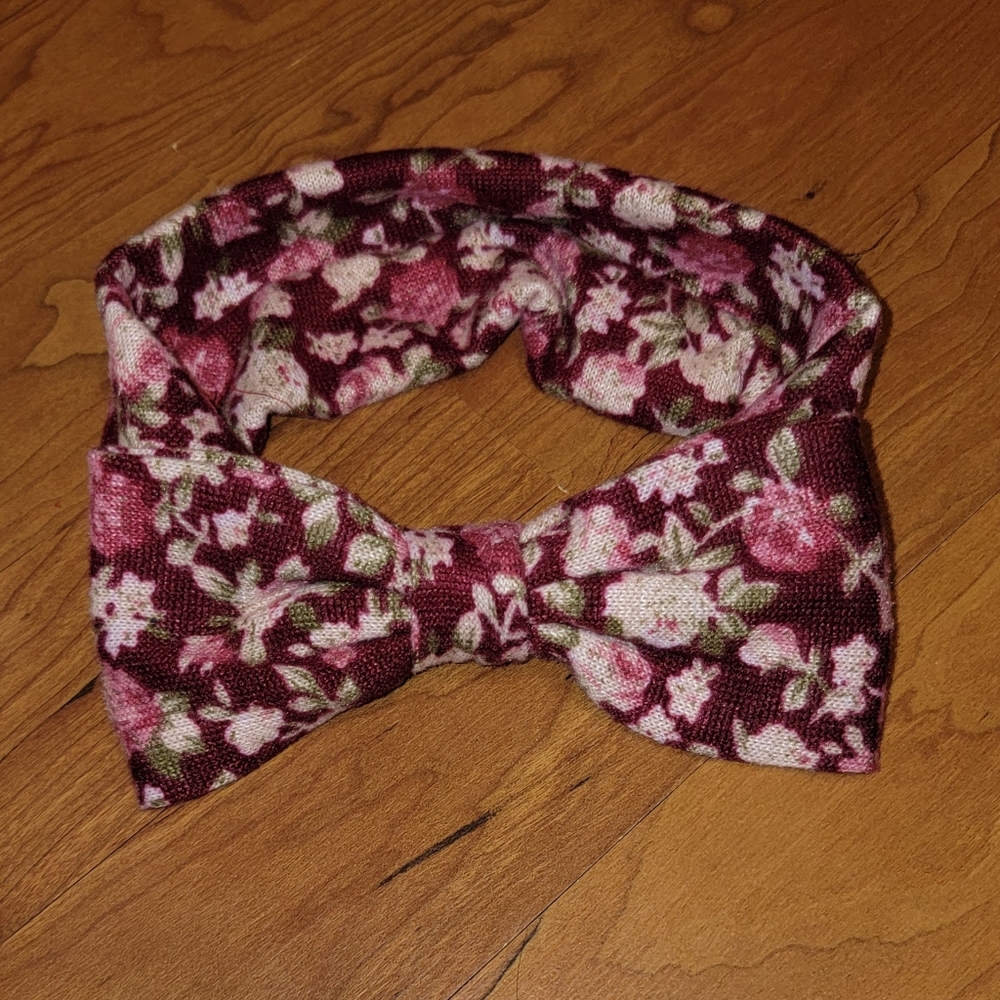 Rose Bow Baby Headband
